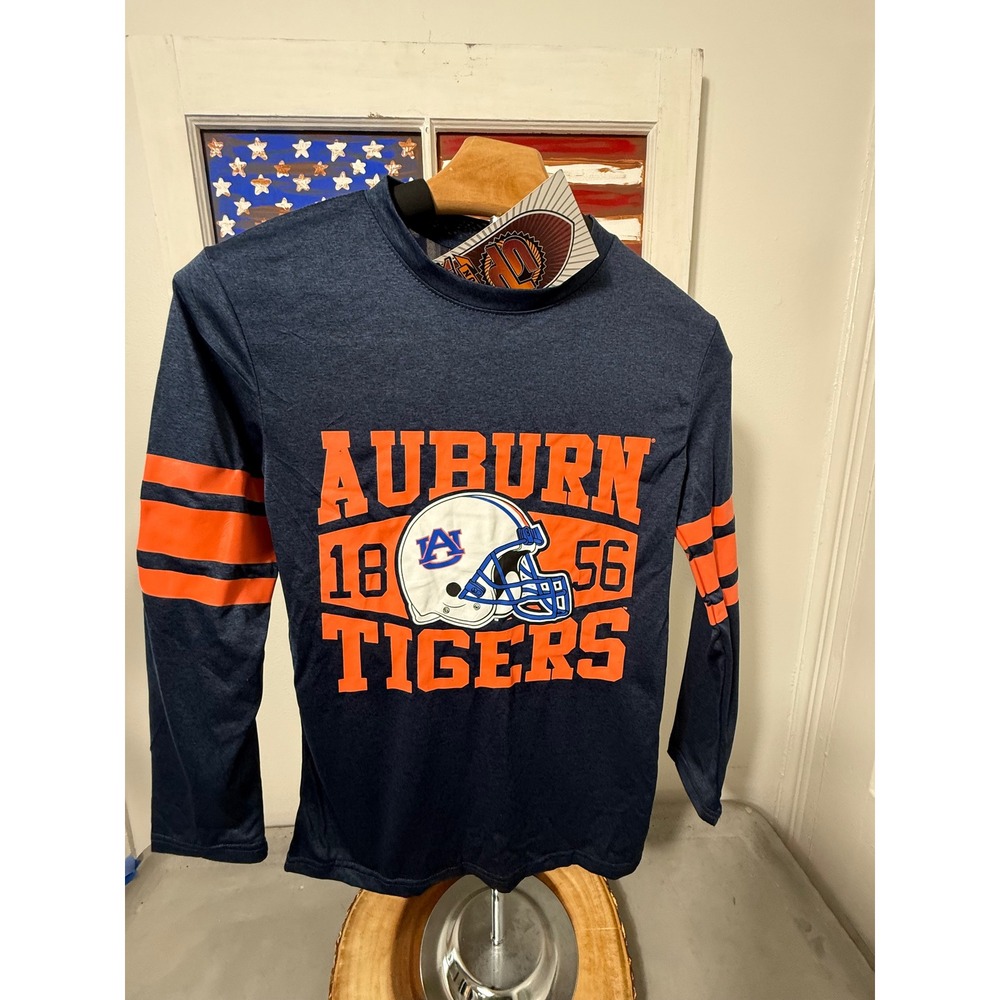 Auburn Tigers Long Sleeve Football T-Shirt Youth‎ Size 14/16 NCAA Licensed NWT